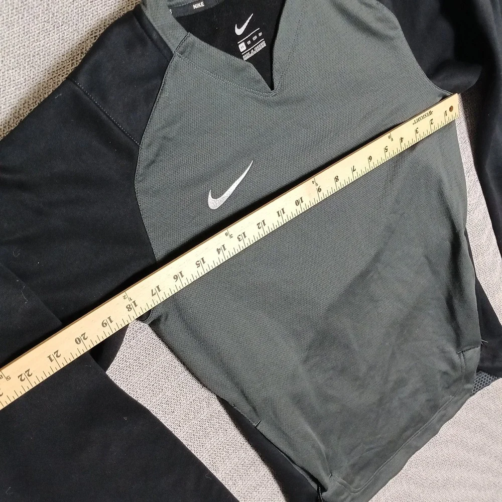 Nike Strike Drill Top Mens XS Olive Green Black Excellent Long Sleeve Pullover